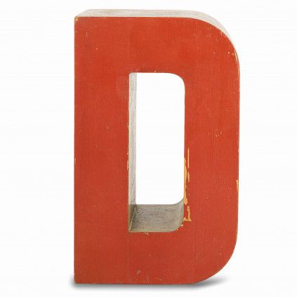 Dřevěné písmeno "D"