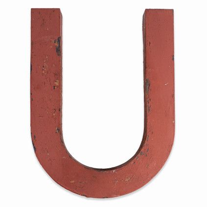 Metal Letter "U"
