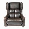 Leather armchair from Hotel Praha, designed by Zbyněk Hřivnáč