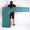Metal letter R