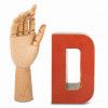 Wooden letter "D"