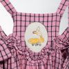Children's dress with removable embroidery