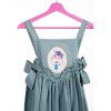 Children's dress with removable embroidery