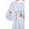 Ladies' dress with removable embroidery