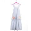 Ladies' dress with removable embroidery